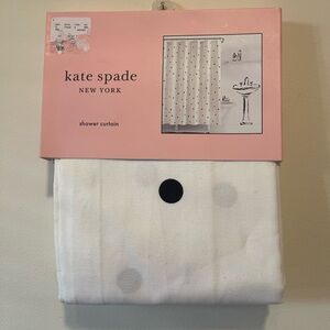 New With Tags Kate Spade Polka Dot Shower Curtain